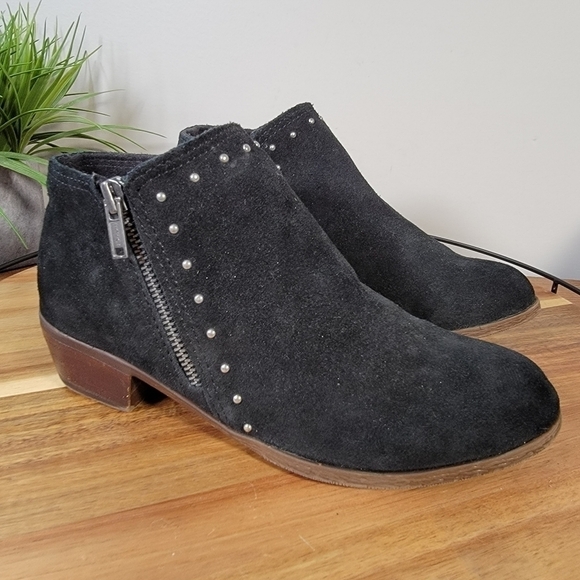 Minnetonka black suede ankle boots with studding Size 7.5 - Picture 3 of 17